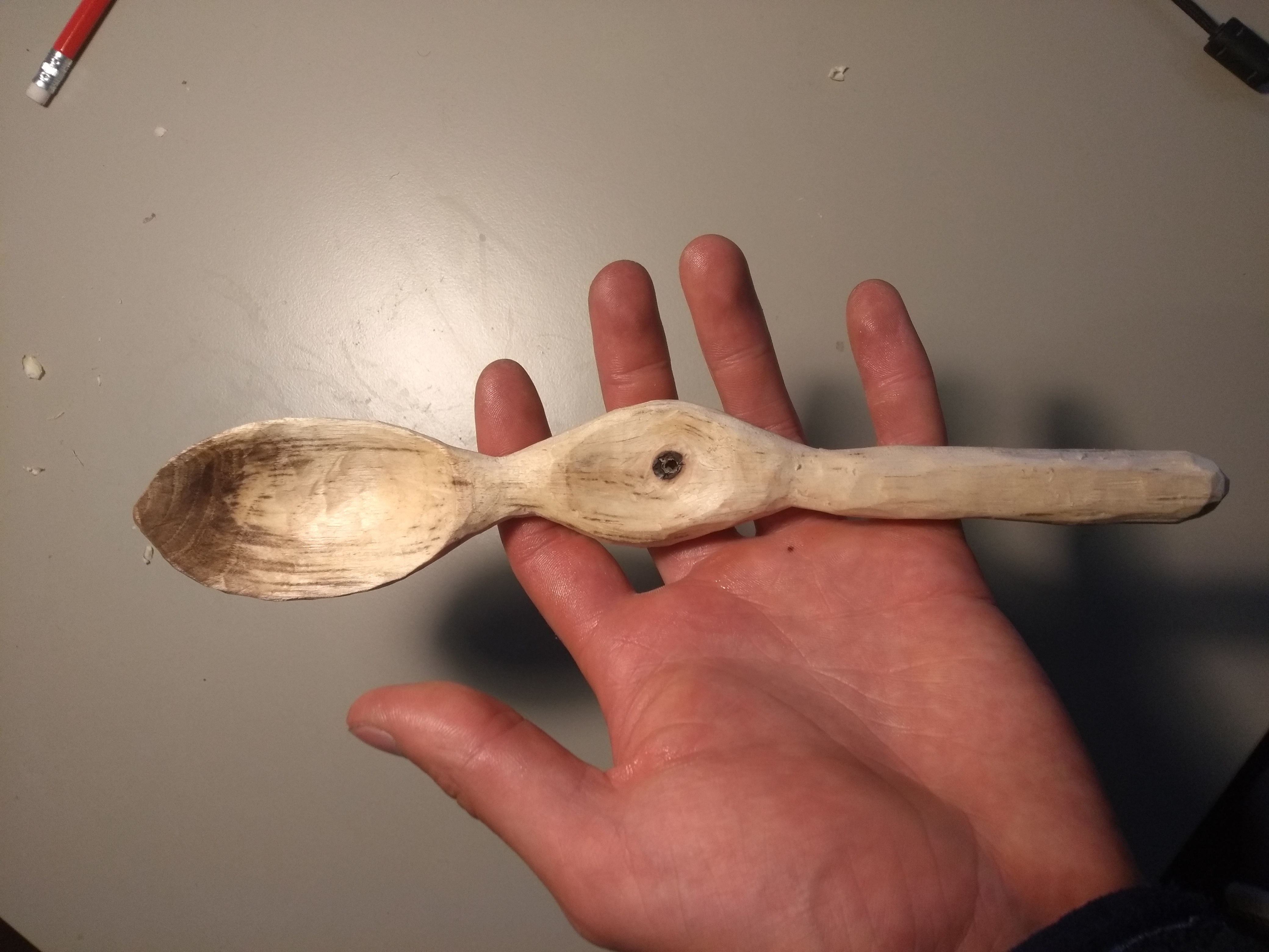 dark grain spoon